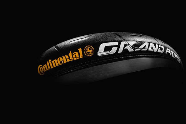 Close up of a Continental Grad Prix tyre